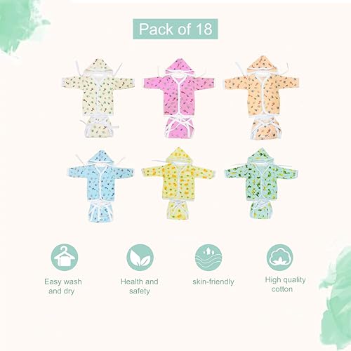 Infantbond Baby All Season Use Hospital Essential Combo for New Born | Gift Pack | Baby Products | Maternity Essentials | Bedding Set (64 Items)(0-6 Months) (64 in 1 Grey Moon) - Image 5