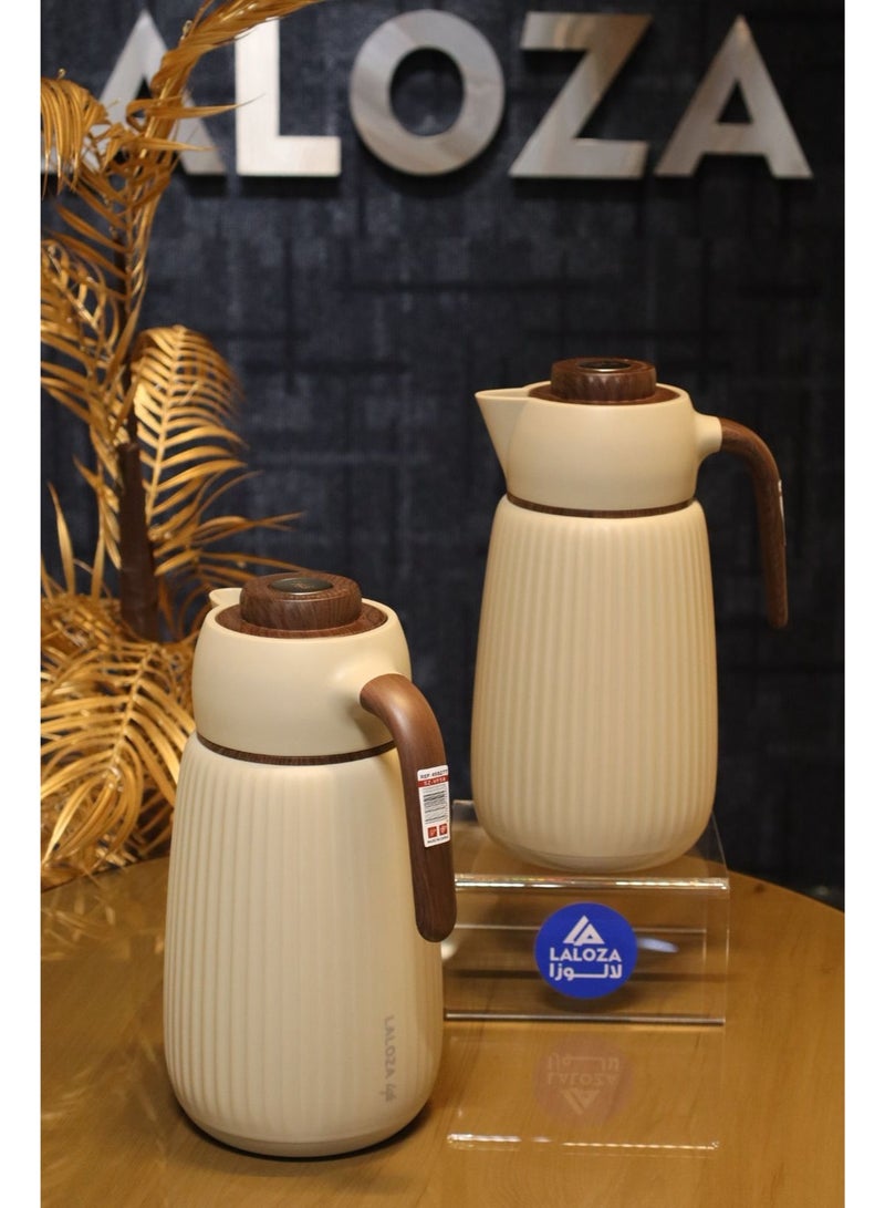 LALOZA Attractive tea and coffee thermos set with an elegant design - 1/1 liter size