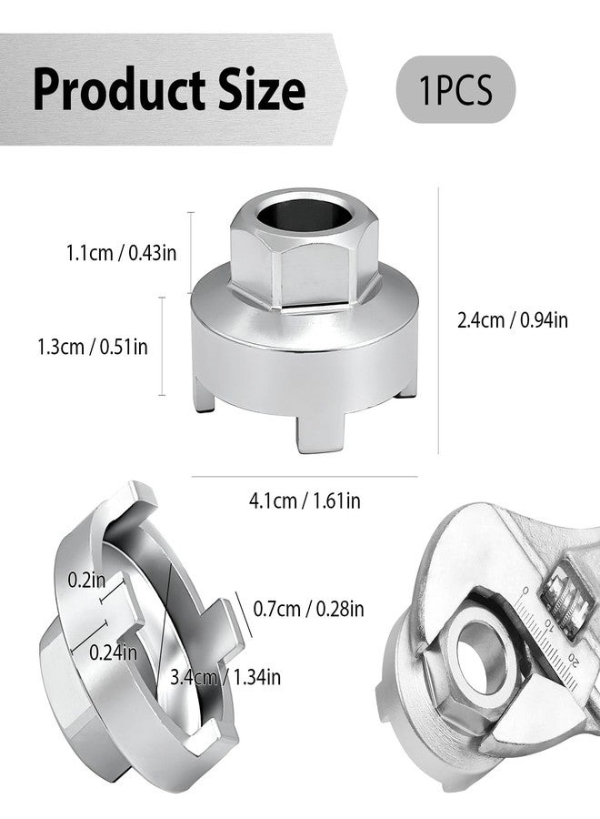 FALESHOS Freewheel Remover Tool BMX 4 Notch, Professional Multi-Function Tool for Single-Speed Bike Hub Installation, Removal, and Maintenance - Image 2
