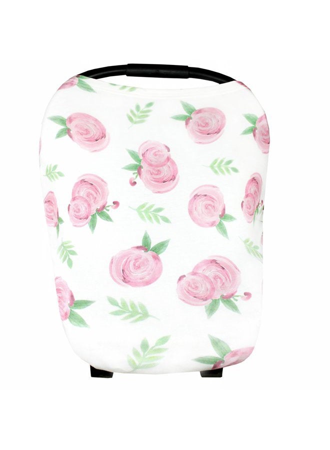 Copper Pearl Baby Car Seat Cover Canopy and Nursing Cover Multi-Use Stretchy 5 in 1 Gift"Grace" - Image 1