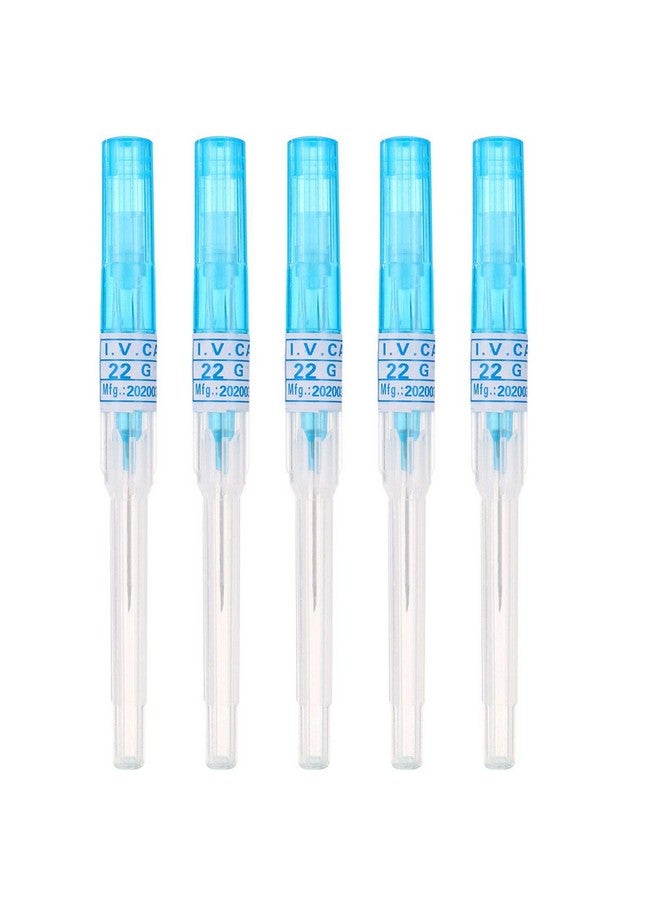 Piercing Needles 5Pcs 22G Iv Catheter Needles Kit Piercing For Iv Start Kits Ear Nose Piercing Needles Supply 22G Blue - Image 1