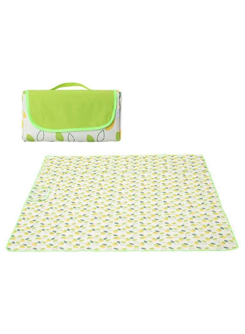 Generic Picnic Mat Large Waterproof for 3-4 People, Portable Beach Mat Perfect for Park, Camping, Hiking, Family Concerts, Small Flying Leaves - 2Mx1.5M  - Image 1