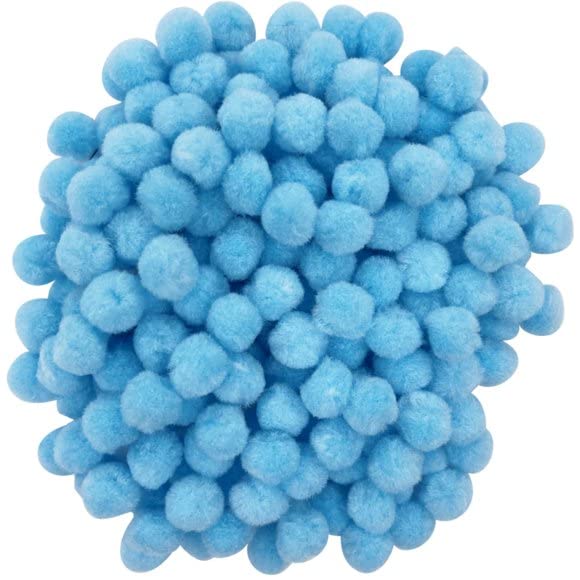morel MOREL Pink Light Blue RED Dark Green POM POM Balls, 20 MM, Used in Jewellery & TORAN Making, Macrame Art & Craft , Decorations, Bag, Dresses, School Projects, Christmas, DIY, ETC (Total - 200)  - Image 3