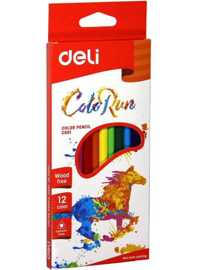 Deli 12 Colored Pencil Pre-Sharpened 