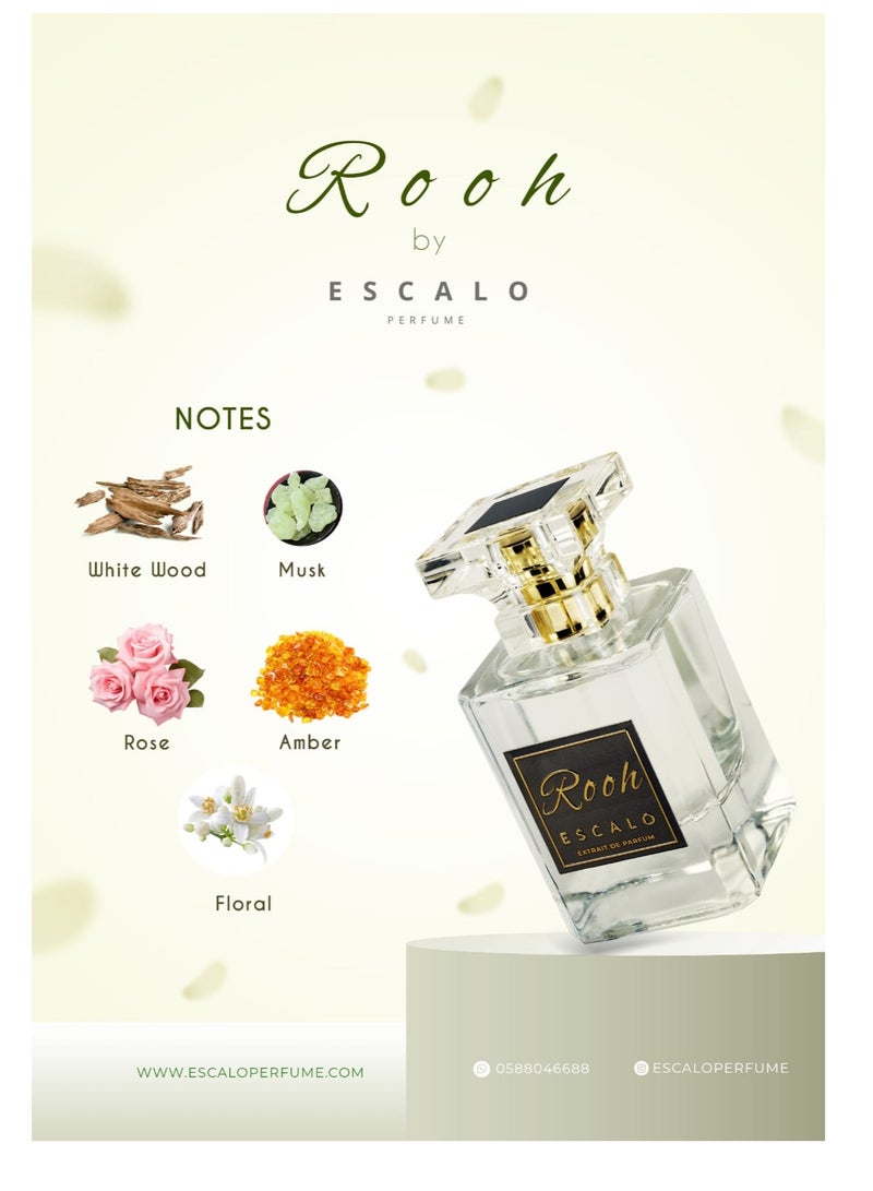 Escalo Perfume Rooh Extrait de Parfum, 50ml, Long Lasting Unisex Luxury Fragrance - Image 3