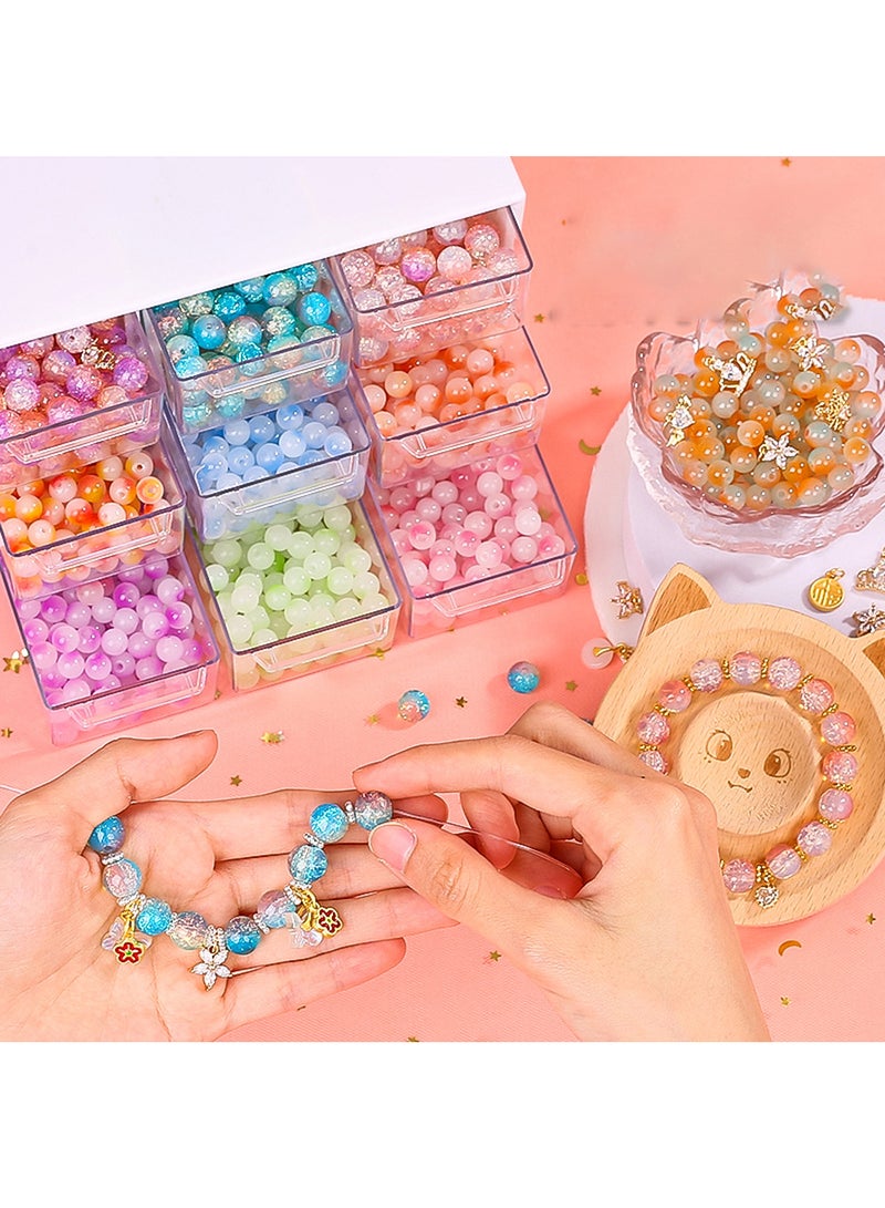 MaBaby Cute Assorted Beads for Jewelry Making  Aesthetic Beads for Bracelets Making Flower Bead Bulk Necklaces DIY - Image 2