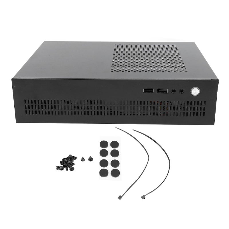 علبة كمبيوتر ITX فولاذية تصميم مدمج يدعم SSD، مبرد وحدة المعالجة المركزية 50 مم، USB 2.0، كمبيوتر للألعاب - Image 2
