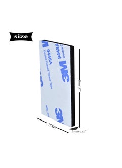 3M 100 Pcs Double Sided Adhesive Pads,Heavy Duty Mounting Tape, 3mm Thickness Pre-Cut Foam Tape,Super-Sticky Black Strong Pads Rectangle Shape Waterproof for Walls Picture, Car, Home, Office  - Image 2