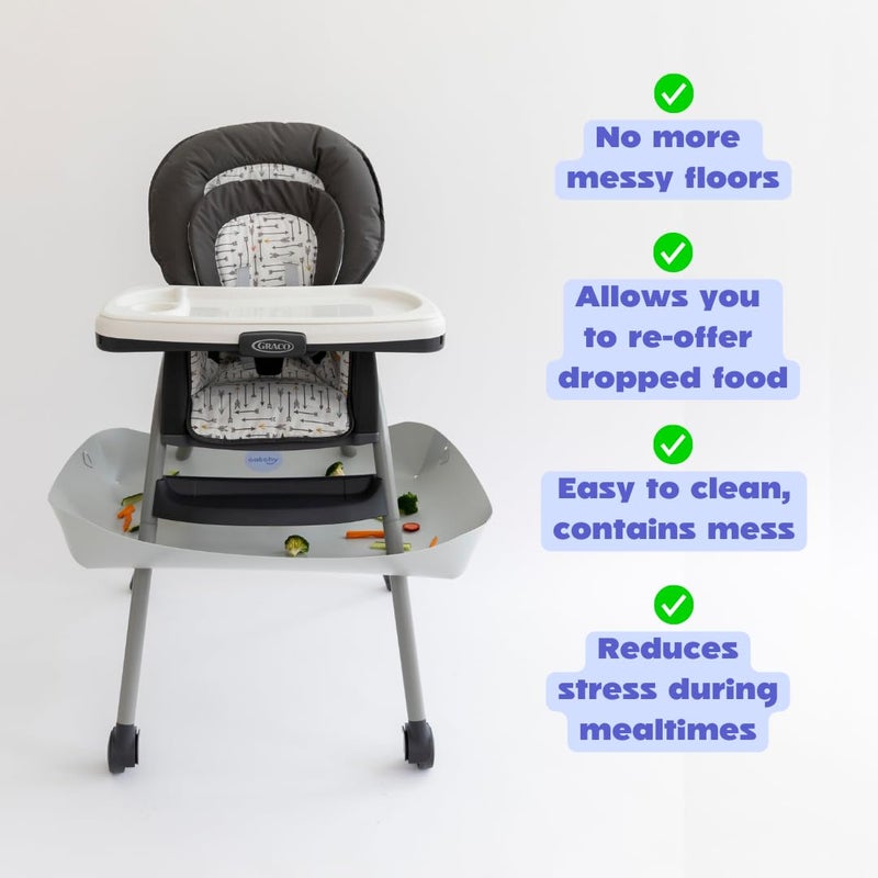 CATCHY - Food Catcher - Compatible with Graco Table2Table LX 6-in-1 High Chair + 11 Other High Chairs - Highchair Sold Separately - Baby & Toddler Food & Mess Catcher - Under High Chair Accessory - Image 3