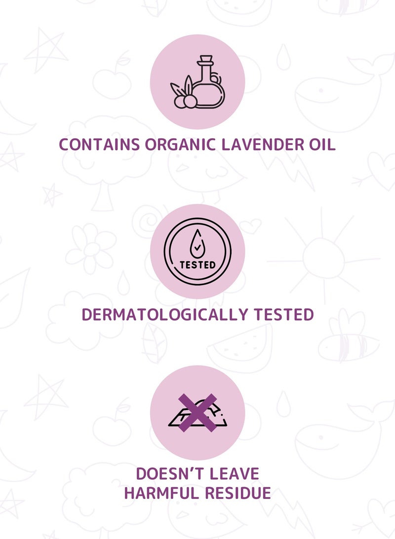 Friendly Organic Baby Laundry Detergent Pack of 3 (3 × 1000ml) | Lavender Scented Formula for Sensitive Skin | Gentle & Eco-Conscious Baby Clothes Wash - Image 2