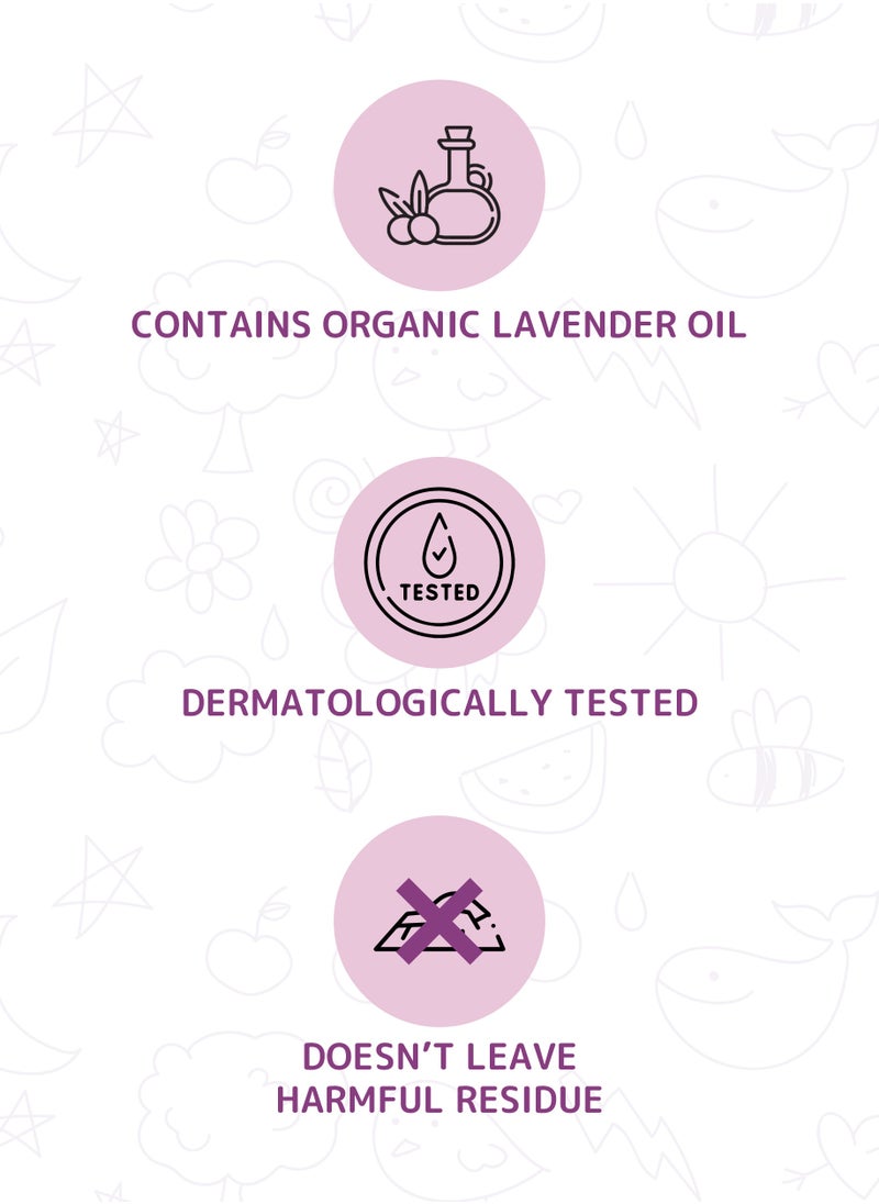 FRIENDLY ORGANIC FRIENDLY ORGANIC Baby Laundry Detergent Lavender 1000ml Pack of 3 - 100% Organic with Vegan Plant Derived Ingredient, Fragrance Free, Hypoallergenic & Dermatologically Tested  - Image 3