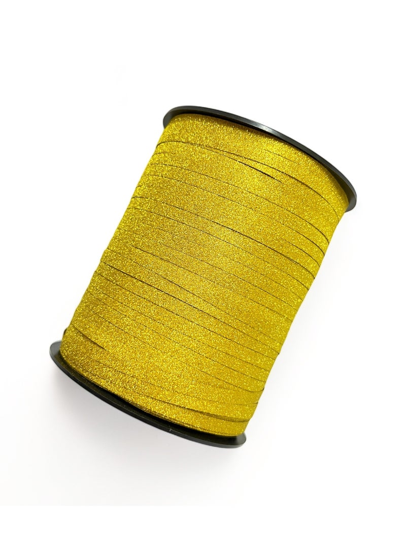 شريط تمويج بالون ذهبي لامع بطول 500 ياردة من لوازم الحفلات - Image 2