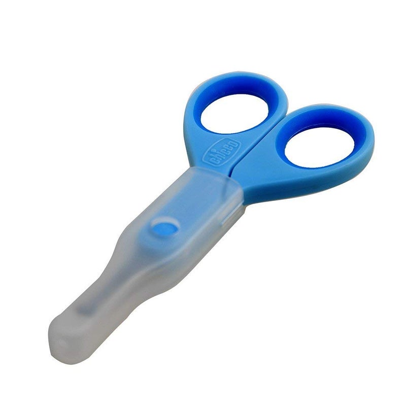 Chicco Nail Scissors for Babies and Children, Stainless Steel Baby Scissors with Curved Blades and Rounded Tips, Protective Case, Non-Slip Rubber Handle, Baby Accessories for Newborns from 0 Months - Image 2