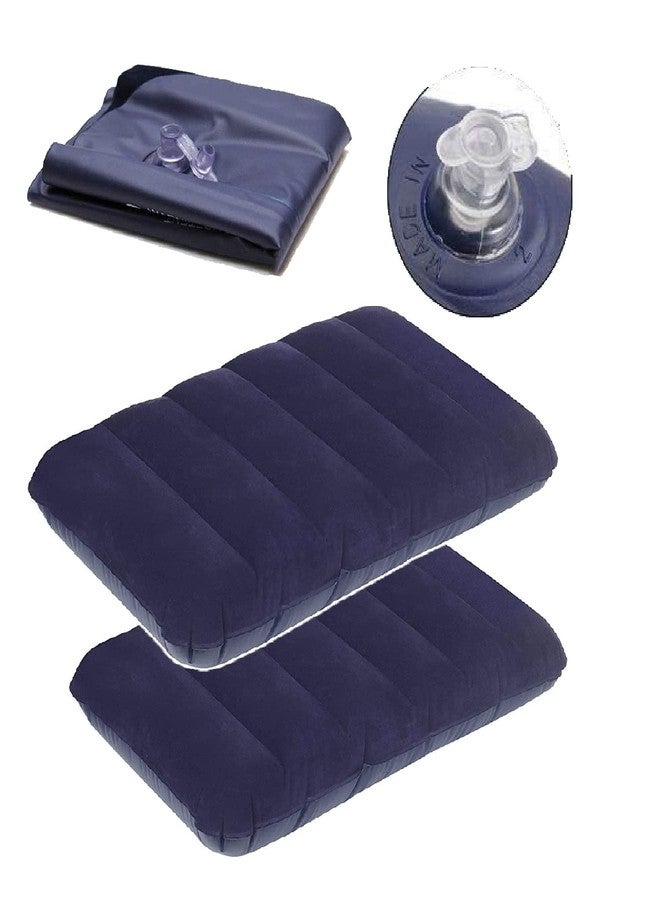 HURRYSHOPPY Travel Pillow for Train Sleeping Air Inflammable Velvet Neck Air Pillow for Soft Comfort Camping Tourist Pillow Ultralight Portable Backpacking Family Tour (3) - Image 1