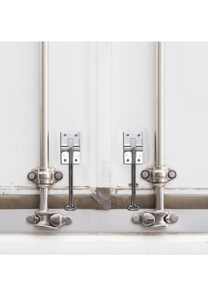 Generic 2 Pack 6 Inch Stainless Steel T-Style Door Latch for RV and Trailer with Screws  - Image 3