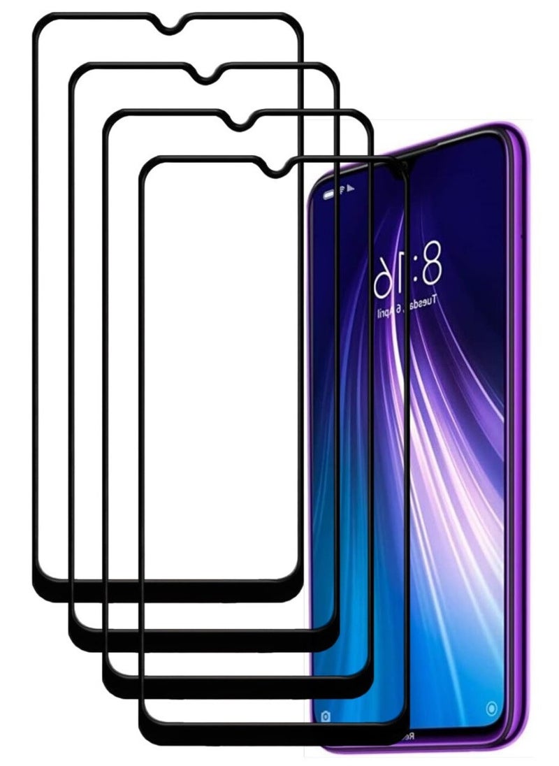 ACLIX 4 Pieces Antistatic ESD Dustproof Premium Quality High Definition Tempered Glass Screen Protector Designed For Xiaomi Redmi Note 8 - Image 1