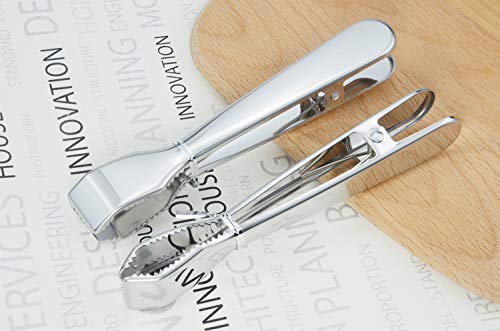 HINMAY Ice Tongs for Ice Bucket 6-3/4 Inch - Set of 2 - Premium 18/8 Stainless Steel Ice Tongs with Teeth for Ice Sugar Cubes Tea Party Coffee Bar Food Serving - Image 4