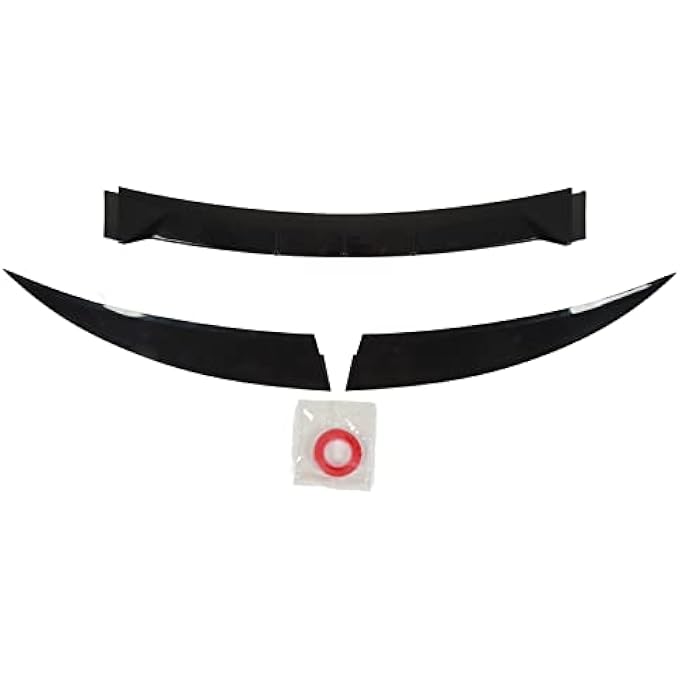 rayihni Rear Trunk Spoiler Glossy Black Lip Fit For 20172023 Lightweight Automotive Exterior Upgrade For Sedans Suvs Easy Installation For Car Enthusiasts Auto Styling - Image 2
