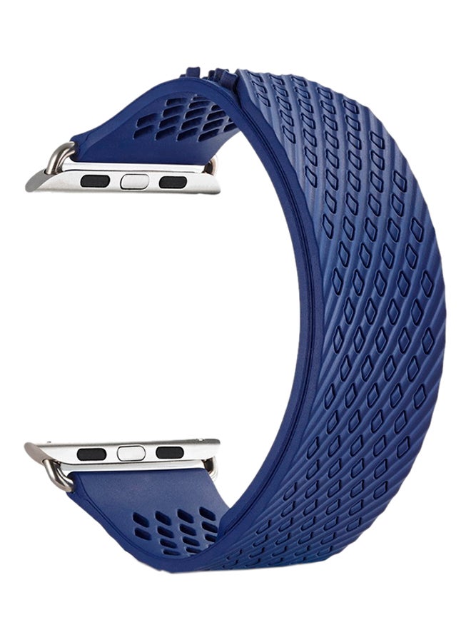 ISank Milanese Loop Replacement Strap For Apple Watch Series 3/2/1 Navy - Image 1