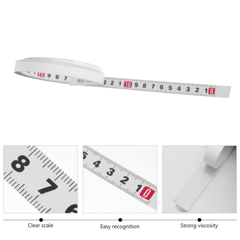 1m Steel Miter Track Tape Measure Self Adhesive Metric Scale Ruler Miter Scale Woodworking Ruler (Left to Right) - Image 4