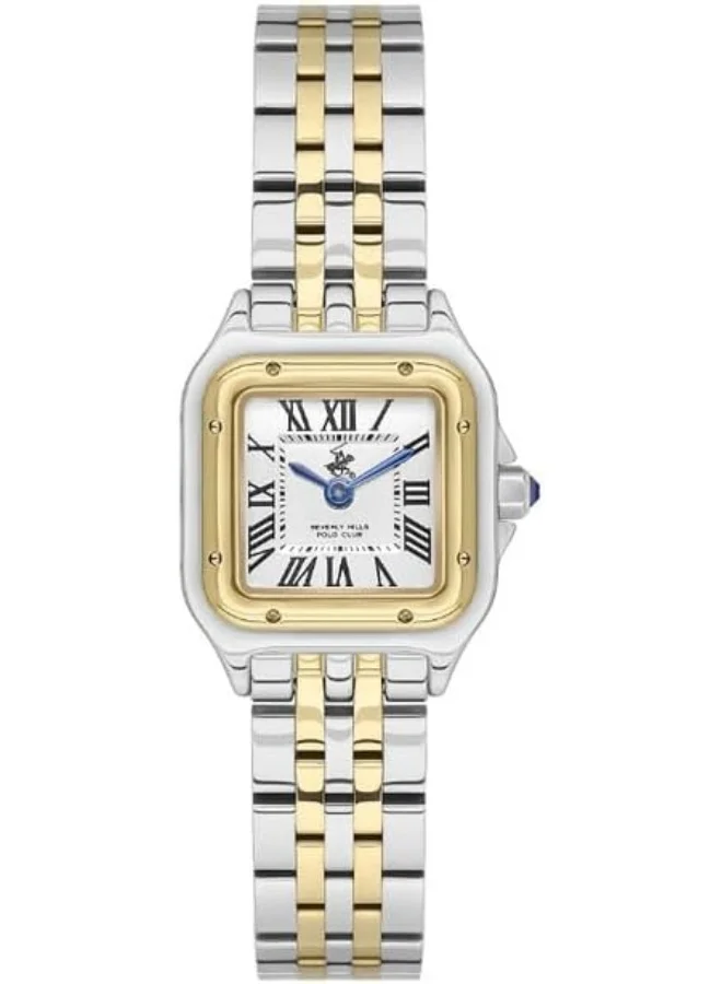 BEVERLY HILLS POLO CLUB Women's Watch, Analog Display and Metal Strap - BP3600C.230, Silver