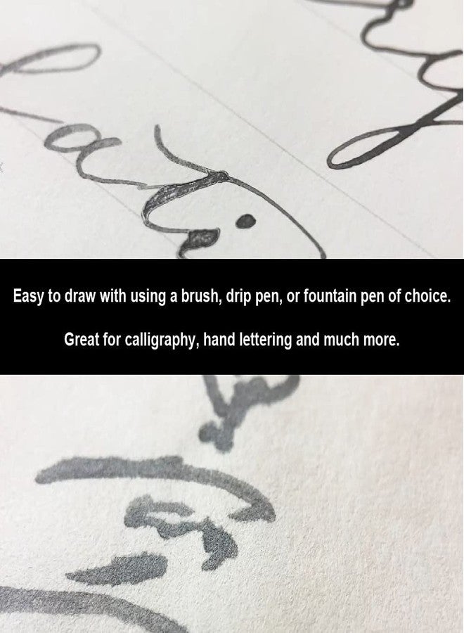 Kuretake Painting Ink, for dip Pen, Brush, Liquid, Paste, Artist, Non Toxic Paints, Illustration, Lettering, Drawing, Writing, Made in Japan (Graphite) - Image 5