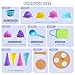 SupMLC Beach Toys Ice Cream Sand Toys Toddlers Beach Essentials for Kids Girls Boys Sand Molds Shovels with Collapsible Mesh Bag Travel Sand Box Toys for Beach Party Bath Toys Pretend Play - Image 3