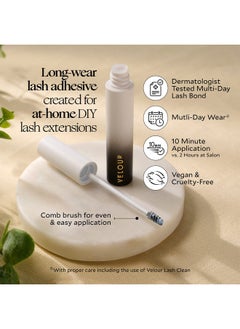 Velour Lashes Velour Xtensions Multiday Lash Bond Lash Clusters Lash Bond And Seal Multiday Eyelash Bond (No Sealant Needed) Dermatologist Testedvegan & Crueltyfree Dries Clear Latex Free  - Image 3