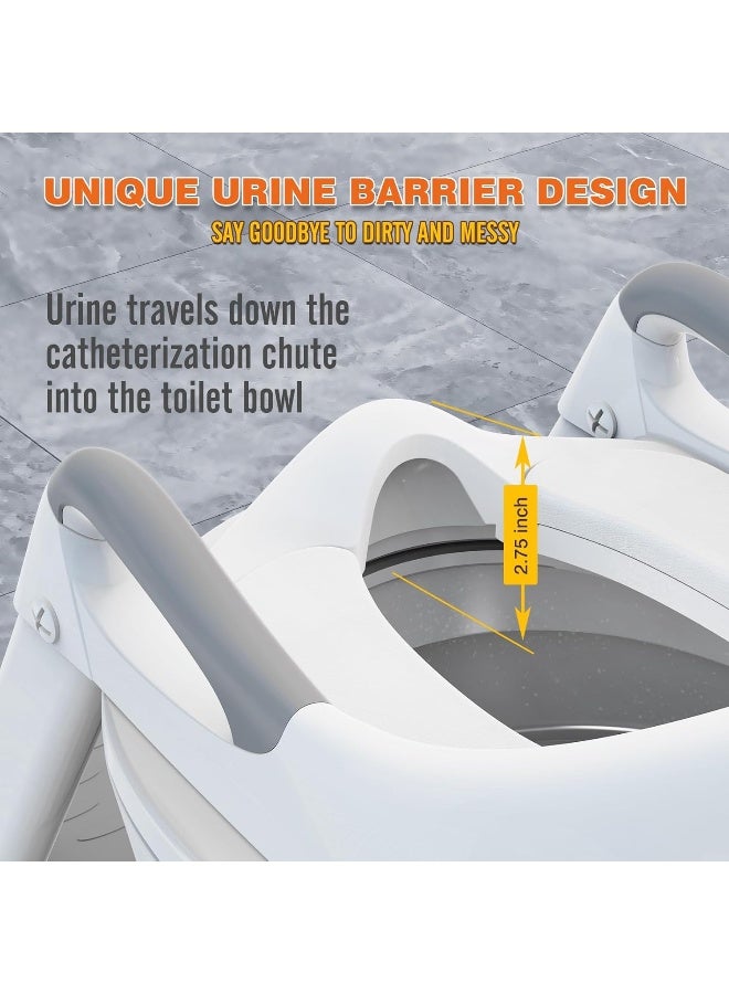 SKYROKU كرسي تدريب الأطفال على المرحاض مع سلم خطوة - Image 5