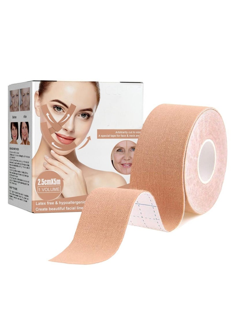 EELHOE V-Face Lifting Tape | Facial Myofascial Beauty Tape Roll 5m - Image 2