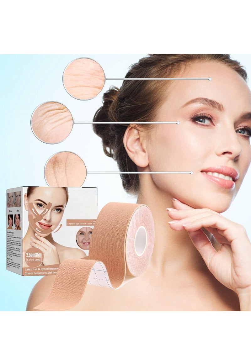 EELHOE V-Face Lifting Tape | Facial Myofascial Beauty Tape Roll 5m - Image 3