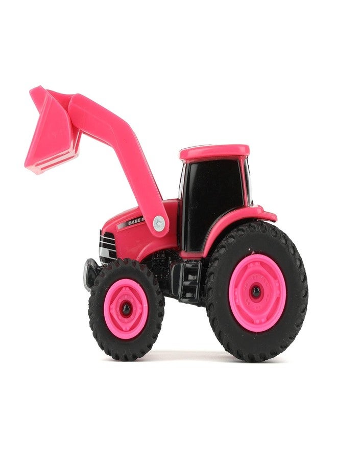 ERTL 1/64 Collect N Play Case IH Pink Tractor with Loader - Image 5