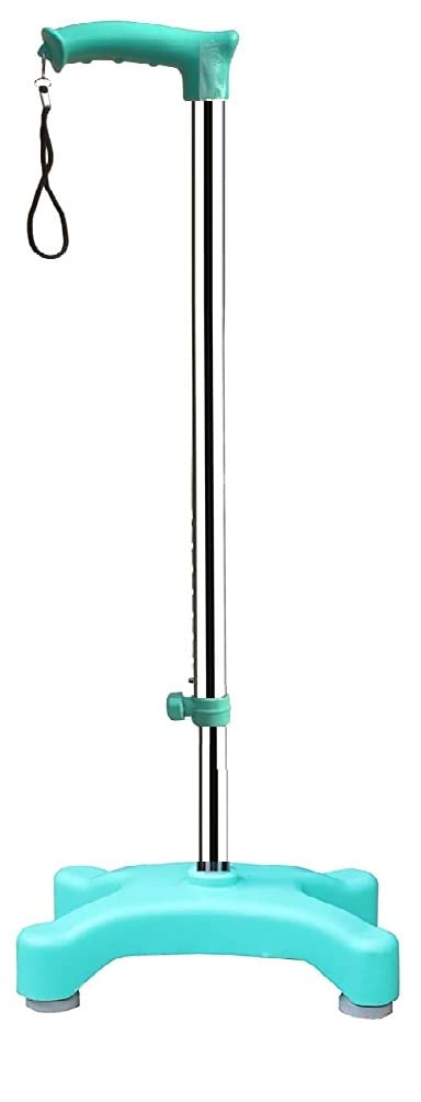 MUBBA Walking Sticks for Old Age and Patients Height Adjustable Sticks Steel Colour (Black) - Image 5