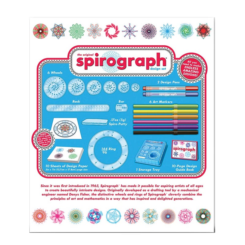 Spirograph — Design Set Boxed — Arts and Craft Kit — The Classic Way to Make Countless Amazing Designs! — for Ages 8+ - Image 2