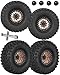 hopsupRC 22 RC Wheels for 110 SCX10 90046 AXI03007 TRX4 TRX6 VS410 Gen7 Gen8 MST CFX D90Aluminium RC Truck Tires Highway Tires 22 RC Wheels 22 Beadlock Wheel Rim RC Tires 135 55MMBronze - Image 2