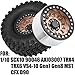 hopsupRC 22 RC Wheels for 110 SCX10 90046 AXI03007 TRX4 TRX6 VS410 Gen7 Gen8 MST CFX D90Aluminium RC Truck Tires Highway Tires 22 RC Wheels 22 Beadlock Wheel Rim RC Tires 135 55MMBronze - Image 4