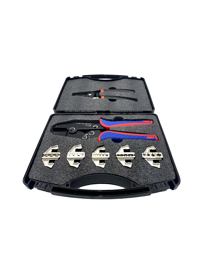Generic - Quick Change Crimping Tool Kit with Box Multifunction Ratcheting Wire Stripper Cable Terminal Crimper Pliers - Image 1