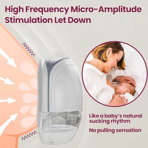 Promom Wearable Electric Breast Pump for Feeding Mothers, Automatic Hands-Free Pumping Machine with 3 Modes & 8 Suction Levels, Portable & Cordless with USB Charging, FDA Approved, Patented Diaphragm Case Technology, Best-In Class Suction-450MmHg/60KPA, Smart LED Display, 160ml BPA-Free Milk Cup, Quiet & Compact (1 Year Warranty) (TRAVEL BAG) - Image 4