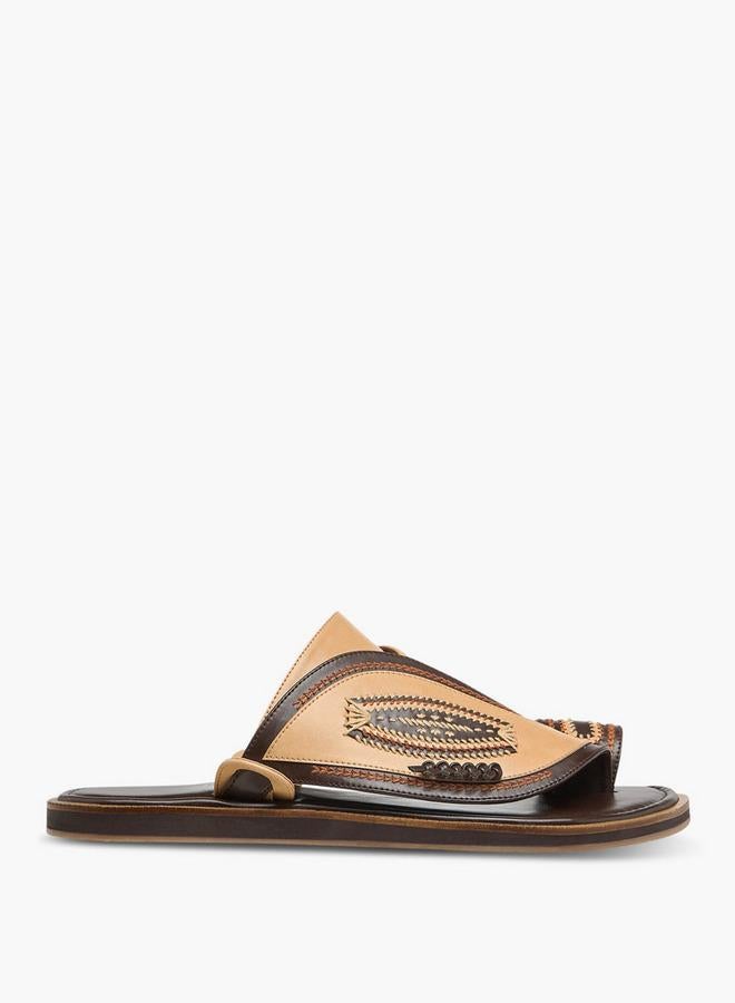 Al Waha Men Leather Arabic Sandals Ramadan Collection - Image 3