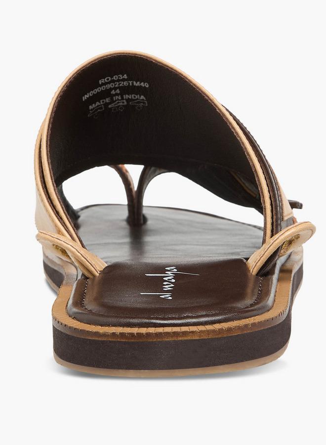 Al Waha Men Leather Arabic Sandals Ramadan Collection - Image 5