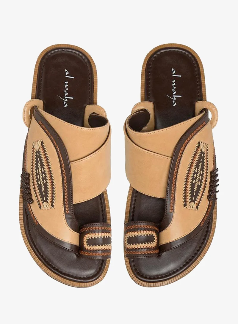 الواحة صنادل رجالية جلدية تشكيلة رمضان