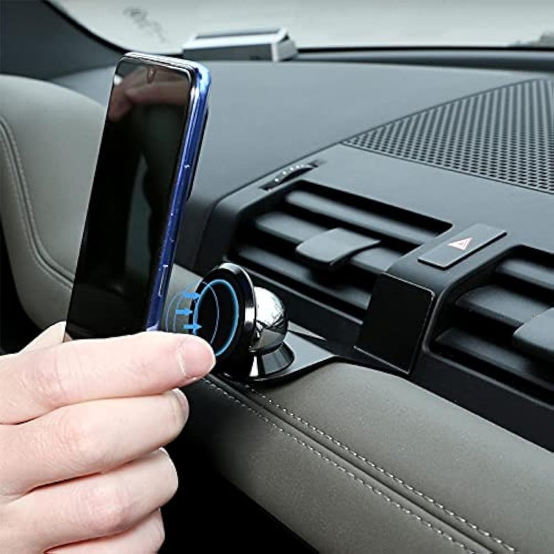 CHEYA Alumium Alloy Car Interior Center Console Dashboard Main Co-Pilot Air Vent Mobile Phone Holder for Land Rover Defender 110 2020 2021 2022 Car Accessories, BLACK - Image 1