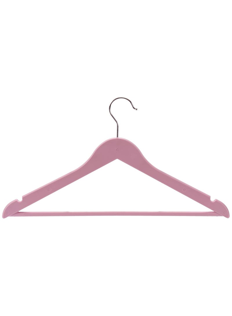 Harmony Homes Plastic Clothes Hangers Non-Slip 30 Pack – Durable Space Saving Hangers for Shirts, Suits, Coats & Sweaters (Pink) - Image 2