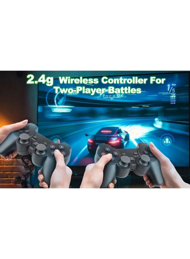 Wireless Retro Game Console Stick with 22000 Built-in Games 64GB SD Card 4K HDMI Output Plug and Play for Kids Adults - Image 4