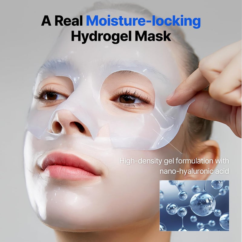 MEDITHERAPY Bluelayer Water Dome Mask - Korean Overnight Collagen Face Mask for Glass Skin, Moisturizing and Firming with Hyaluronic Acid & Blue Agave - Pore Minimizing with Hydrogel Masks for Radiant Glow - 4EA - Image 3