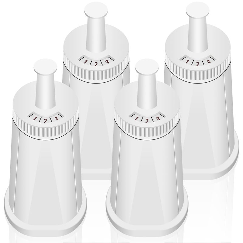 4 Pack Replacement Water Filter for Breville Espresso Machine Barista Touch Bes880 Barista Pro BES878 Oracle Touch BES990 Oracle BES980 Dual Boiler BES920 Bambino ClaroSwiss Sage by Funmit