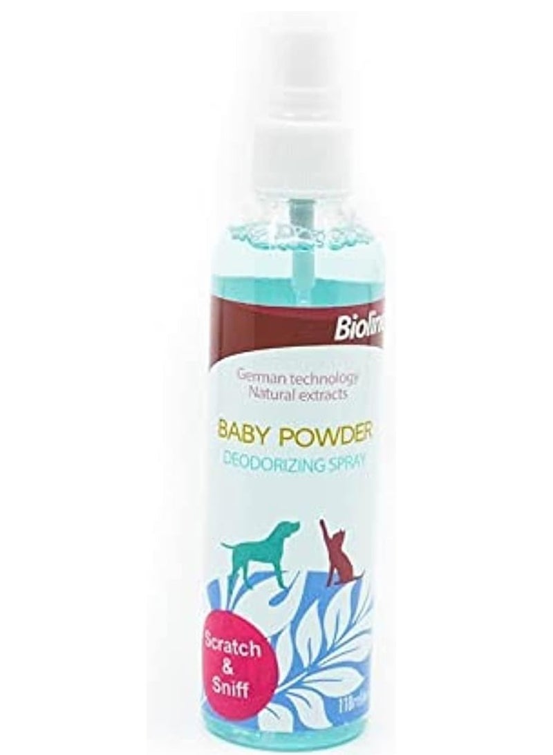 Bioline Baby Powder Deodorizing Spray 118ml
