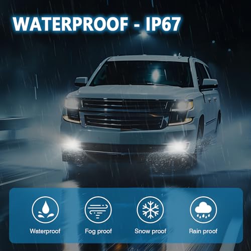 SINYATO INDUST LED Fog Lights With DRL and Dynamic Turn Signals for Chevy Tahoe, Suburban (2015-2020), Suburban 3500HD (2016-2019), GMC Yukon & Yukon XL - Front Driving Fog Lamps - Image 3