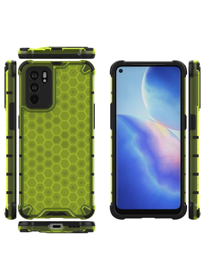 S-TOP Case For OPPO Reno6 5G Shockproof Honeycomb PC + TPU Protective Case - Image 3