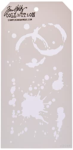 Stampers Anonymous Tim Holtz Layered Stencil 4.125"X8.5", Splatters - Image 3